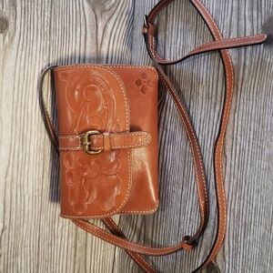 Patricia Nash Torri floral embosed small crossbody bag